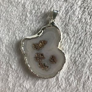 Stalactite slice pendant